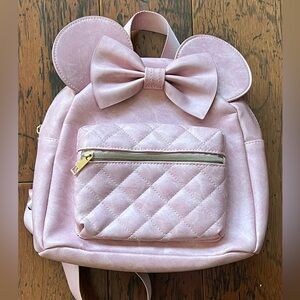 Pink Minnie Mouse Backpack with Bow